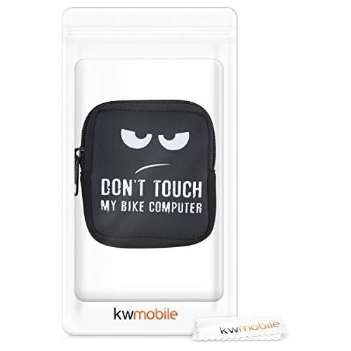  [아마존베스트]kwmobile Case Compatible with Bosch Intuvia - Bike GPS Case Dont Touch My Bike Computer White Black