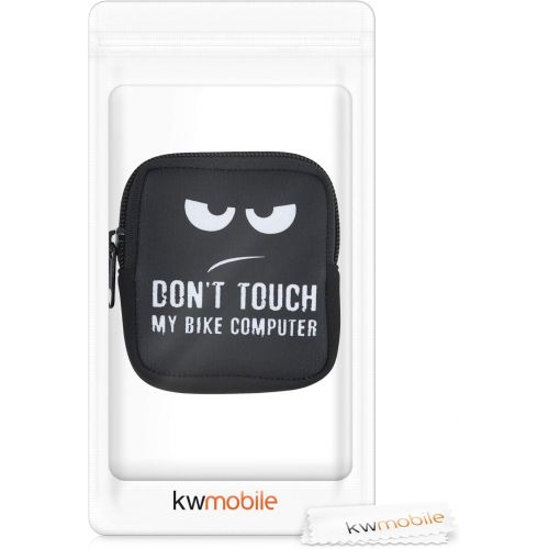  [아마존베스트]kwmobile Case Compatible with Bosch Intuvia - Bike GPS Case Dont Touch My Bike Computer White Black