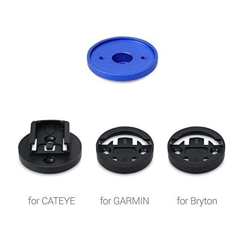  [아마존베스트]kwmobile Mount Compatible with Garmin Edge/Bryton Rider/CatEye - Bicycle Holder Bicycle Computer - Stem Mount Headtube Top Cap