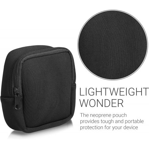  kwmobile Neoprene Pouch Compatible with - Fujifilm Instax Mini 11 - Protective Camera Pouch Case - Black