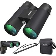 12X42 Binoculars for Adults with Universal Phone Adapter, HD Waterproof Fogproof Compact Binoculars for Bird Watching, Hunting, Hiking, Sports, and Concerts with BAK4 Prism FMC Lens