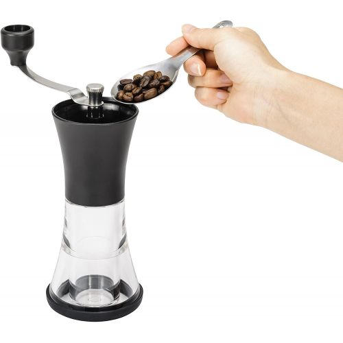  Kyocera Advanced Ceramic Slim Adjustable Coffee Mill, Black