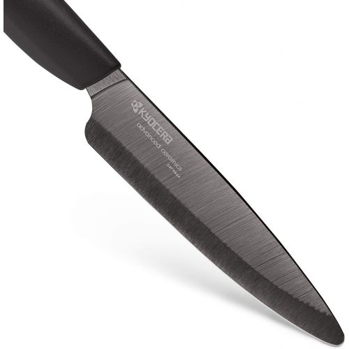  Kyocera Revolution Ceramic Knife Set, Sizes: 6, 5.5, 4.5, 3, Black Handle w/Black Blades