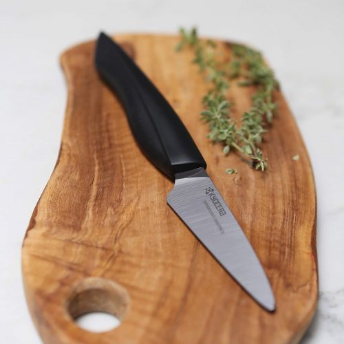  [아마존베스트]Kyocera Innovation Ceramic Kitchen Knife, 3 PARING, BLACK