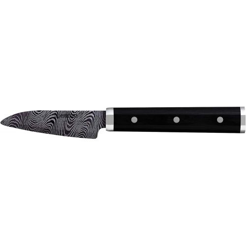  Kyocera KTN-180-HIP Advanced Ceramic Premier Elite Series Knife with Pakka Wood Handle Blade, 7 Chef, Black