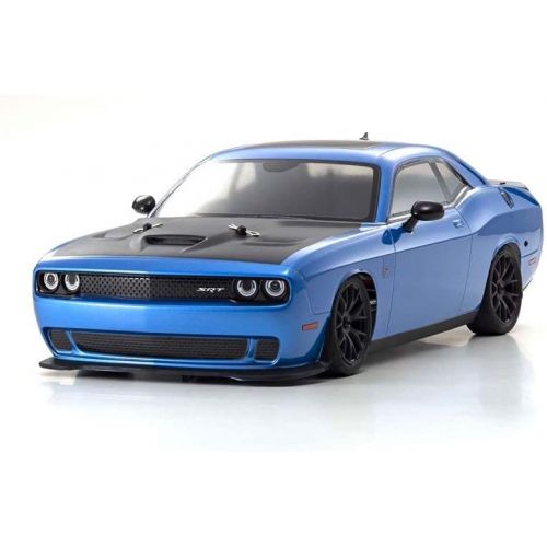  Kyosho 1/10 Fazer 4WD Mk2 Challenger SRT Hellcat B5 Brushed RTR, Blue, KYO34415T2