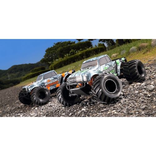  Kyosho Ready-to-Run RC Monster Truck Vehicle, Orange/Grey