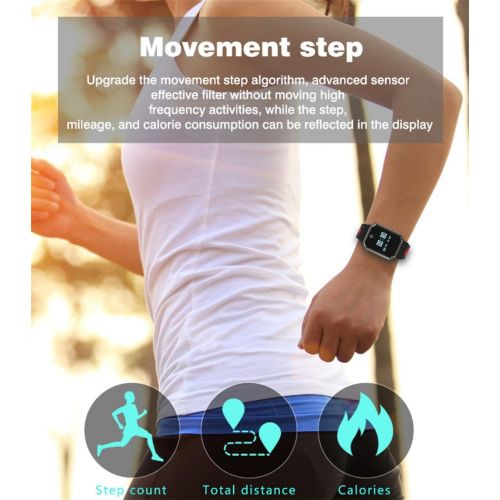  L@YC New QW11 Smart Bracelet Sleep Blood Pressure Heart Rate Monitor Sports Pedometer IP67 Waterproof Intelligent Reminder Activity Tracker with Android 4.4 Phone and iOS 8.0