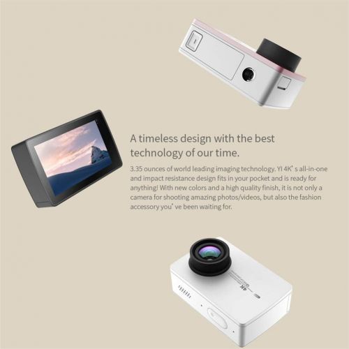  Rechargeable 4K Motion Camera with 3-Axis Accelerometer and 2.19-Inch LCD Touchscreen, Bluetooth, Voice Control, High Performing Cooling System