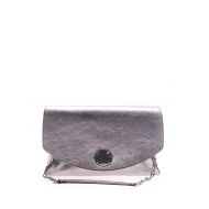 L Autre Chose Iride silver laminated leather bag