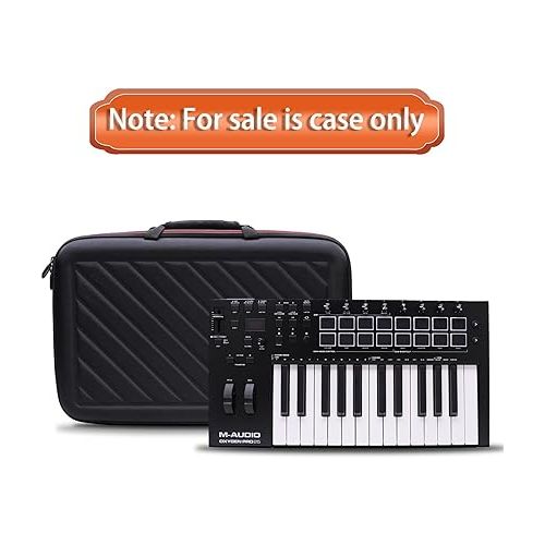  LTGEM EVA Hard Case for M-Audio Oxygen Pro 25 ? 25 Key USB MIDI Keyboard Controller - Protective Carrying Storage Bag (Sale Case Only)