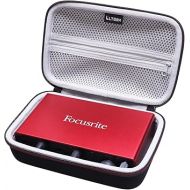 L LTGEM Carrying Case for Focusrite Scarlett 2i2 4th Gen/Scarlett 4i4 3rd Gen/Scarlett Solo USB Audio Interface, Travel Protective Storage Bag