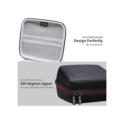  LTGEM EVA Hard Case for Brother P-Touch PTD220/PTD210 Home/Office Everyday Label Maker - Travel Protective Carrying Storage Bag