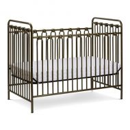 L.A. Baby Napa 3 in 1 Convertible Full Sized Metal Crib in Golden Nugget