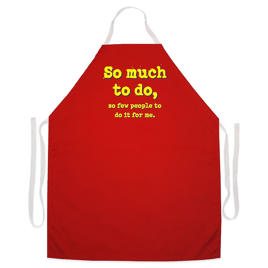 L.A. Imprints So Much To Do Novelty Apron in Red