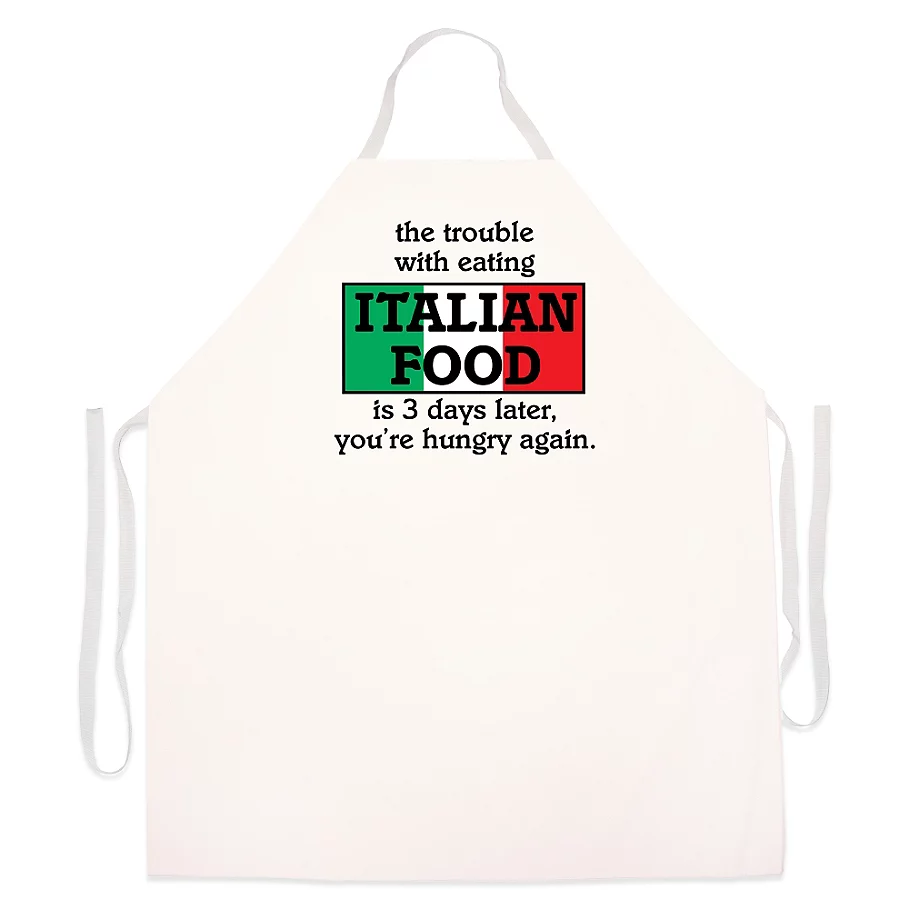  L.A. Imprints Italian Food Novelty Apron in Natural