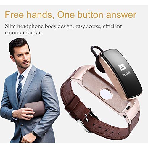  L.HPT Fitness Tracker, Activity Tracker, Smart Bluetooth Bracelet Headset Bracelet Heart Rate Blood Pressure Bracelet