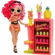LOL Surprise OMG Sweet Nails - Pinky Pops Fruit Shop with 15 Surprises, Including Real Nail Polish, Press On Nails, Sticker Sheets, Glitter, 1 Fashion Doll, and More! - Great Gift for Kids Ages 4+