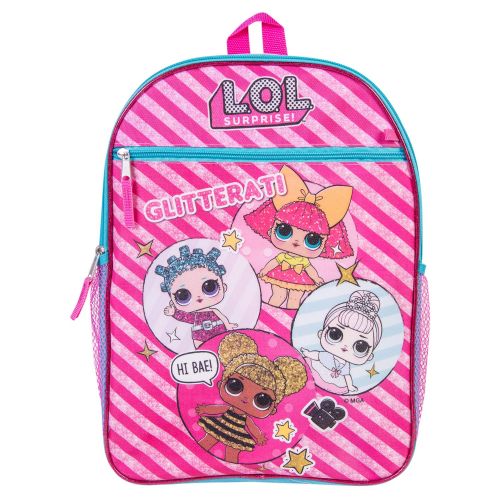 L.O.L. Surprise! L.O.L. Surprise Backpack Combo Set - Girls 6 Piece Backpack Set - L.O.L. Surprise Backpack & Lunch Kit (Hot Pink)