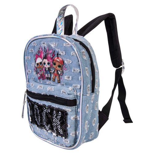  L.O.L. Surprise! L.O.L. Surprise Backpack Combo Set - Girls 3 Piece Backpack Set - L.O.L. Surprise Backpack & Lunch Kit (Grey)