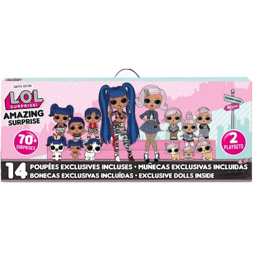  L.O.L. Surprise! Amazing Surprise with 14 Dolls, 70+ Surprises & 2 Playset, Multicolor