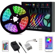 [아마존 핫딜] [아마존핫딜]LED Strip Lights, L8star Color Changing Rope Lights 16.4ft SMD 5050 RGB Light Strips with Bluetooth Controller Sync to Music Apply for TV, Bedroom, Party and Home Decoration (16.4f