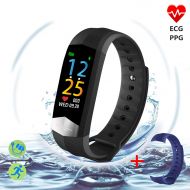 L8star Upgrade ECG+PPG Activity Tracker Watch-Color Screen IP67 Waterproof Fitness Tracker with Heart Rate...