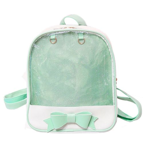  LA CHA Girls Candy Backpack Purses with Bowknot Clear Ita Backpacks Bag for Teens
