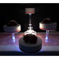 LACrafts Multi Tier Wedding Cake Stand with LED Lights and Optional Water Fountain (4 Tier Stand, Without Fountain)