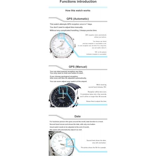  [LAD WEATHER] GPS satellite wave watch business simple watches for men smarter smartwatch