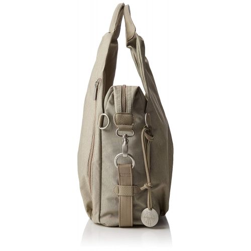  [아마존 핫딜]  [아마존핫딜]LAESSIG Baby Wickeltasche nachhaltig inkl. Wickelzubehoer/Green Label Neckline Bag Ecoya, Sand/beige