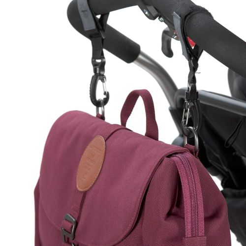  [아마존 핫딜]  [아마존핫딜]LAESSIG Baby Wickelrucksack Wickeltasche Babytasche stylische Tasche inkl. Wickelzubehoer/Backpack Adventure, Burgundy