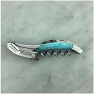 Laguiole en Aubrac Sommelier Waiters Corkscrew Camel Bone, Light Blue