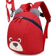 LAKEAUSY Children Kids Small Toddler Backpack With Leash Bear for Boy Girl Under 3 Years