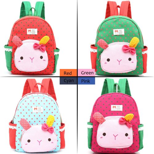  LAKEAUSY Children Kids Backpack Daycare Harness Leash Bags Cat Animal for Girls (Red)