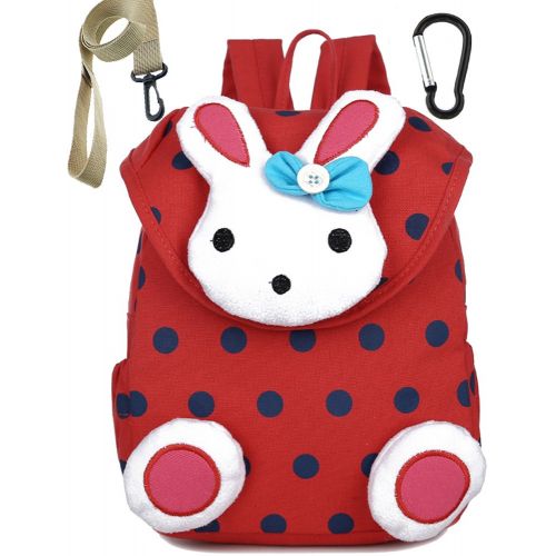  LAKEAUSY Toddler Kid Backpack with Safety Harness Leash Rabbit Bunny Boy Girl Under 3 Age