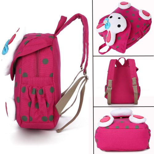  LAKEAUSY Toddler Kid Backpack with Safety Harness Leash Rabbit Bunny Boy Girl Under 3 Age