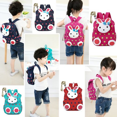  LAKEAUSY Toddler Kid Backpack with Safety Harness Leash Rabbit Bunny Boy Girl Under 3 Age