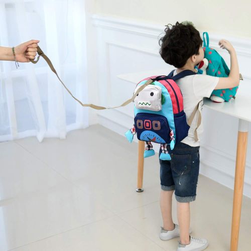  LAKEAUSY Infant Kid Toddler Backpack Harness with Safety Harness Airplane Organizer Boys