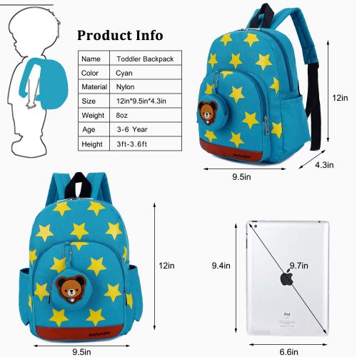  LAKEAUSY Infant Kid Toddler Backpack Harness with Safety Harness Airplane Organizer Boys