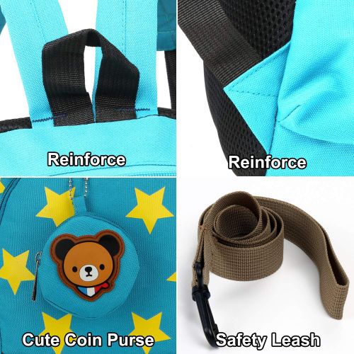  LAKEAUSY Infant Kid Toddler Backpack Harness with Safety Harness Airplane Organizer Boys