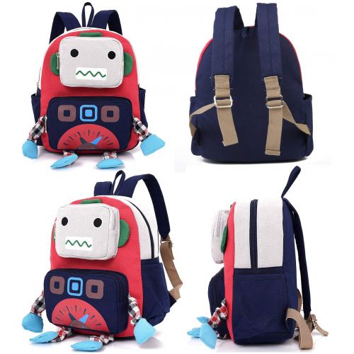  LAKEAUSY Chilren Kid Backpack Boy Preschool Girls Red with Leash Harness Unise Girls