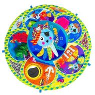 Lamaze Captain Calamari Spin and Explore Baby Gym Activity Center - Baby Tummy Time Play Mat - Sensory Play Mat for Ages 0 Months and Up