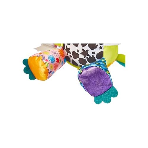  Lamaze Flip Flap Dragon Clip On Car Seat and Stroller Toy - Soft Baby Hanging Toys - Baby Crinkle Toys with High Contrast Colors - Baby Travel Toys Ages 0 Months and Up