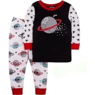 Lamaze Baby Boys' Super Combed Natural Cotton Tight Fit Long Sleeve Sleepwear 2 Piece Set, Footless, 1 Pack