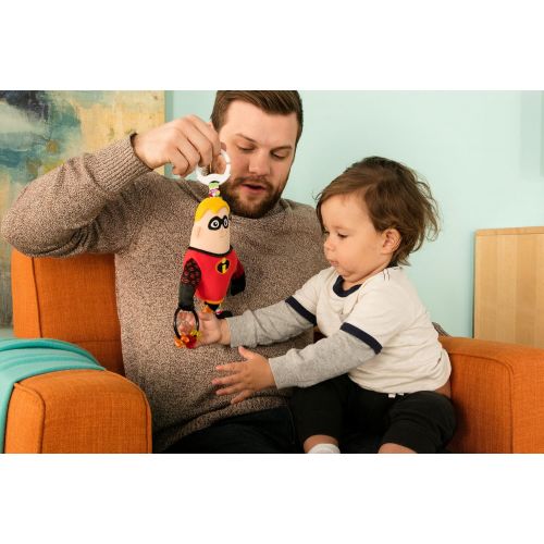  LAMAZE Lamaze Disney/Pixar Clip & Go, Mr. Incredible Clip-On Stroller Toy