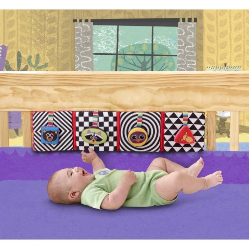  [아마존베스트]LAMAZE Lamaze Baby Toys - Discovering Shapes Crib Gallery and Activity Puzzle  Baby Toy with Patterns, Colors and Sounds to Stimulate Brain Activity - Tie Onto Baby Crib - Recommended Ag