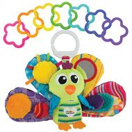 LAMAZE - Jacque The Peacock Gift Set, Support Babys Development with Bright Colors, Fun Textures, and a Self-Discovery Mirror, Clips to Carriers, Strollers and Diaper Bags, 0 Month