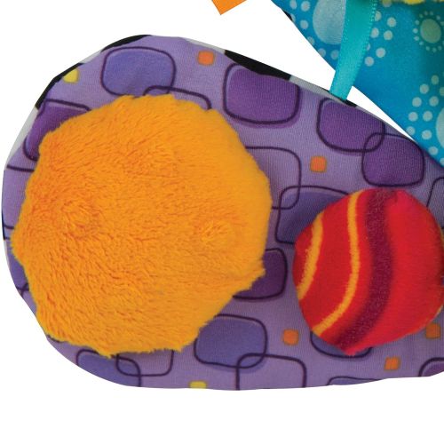  LAMAZE - Jacque The Peacock Gift Set, Support Babys Development with Bright Colors, Fun Textures, and a Self-Discovery Mirror, Clips to Carriers, Strollers and Diaper Bags, 0 Month