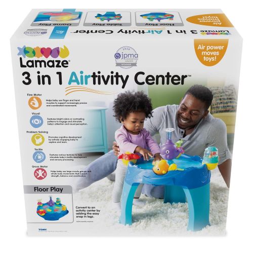  Lamaze 3-in-1 Airtivity Center - Developmental Activity Center Grows with Baby - Features Floor Play, Table Play & Game Play, Multi